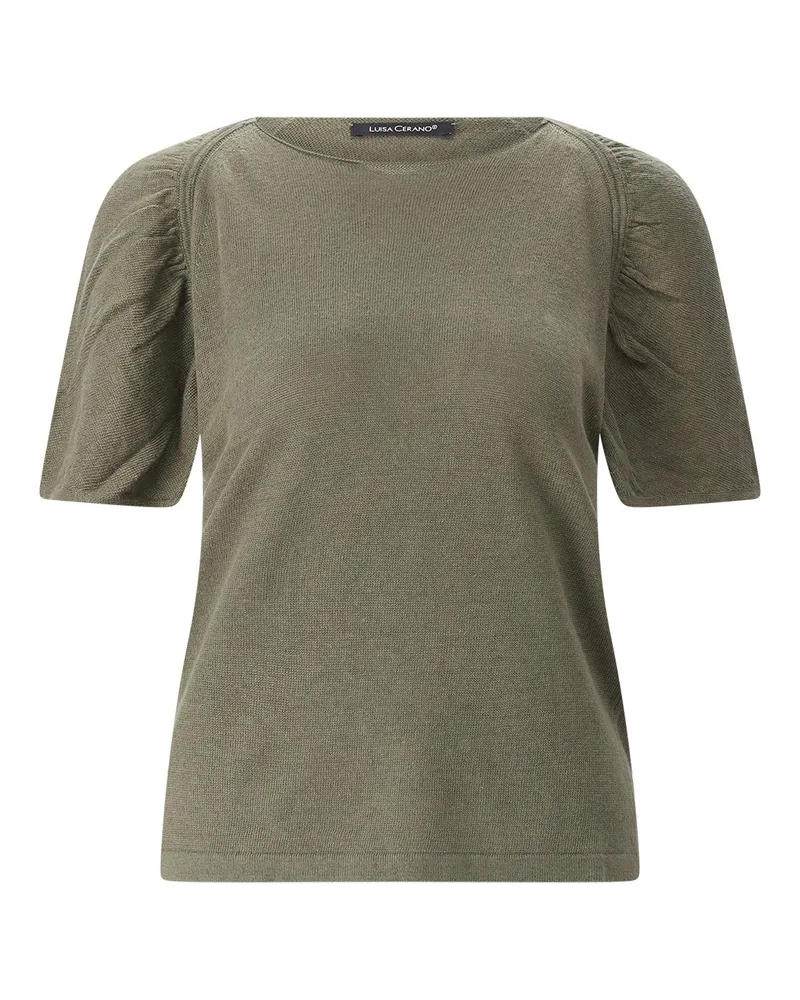 Luisa Cerano Shirt aus Leinen Grün