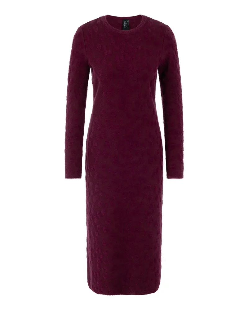 Marc Cain Midikleid aus Baumwoll-Mix Lila