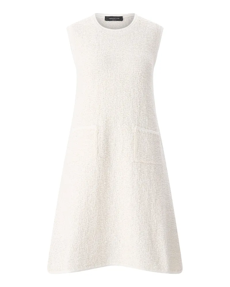 Fabiana Filippi Minikleid aus Baumwollmix Creme