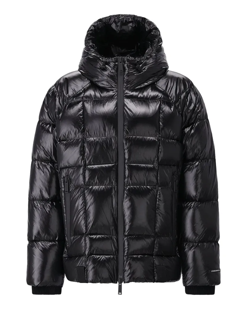 Dsquared2 Pufferjacke mit Daunen-Feder-Füllung Schwarz