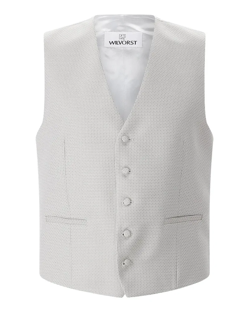 Wilvorst Weste mit Muster Hellbraun