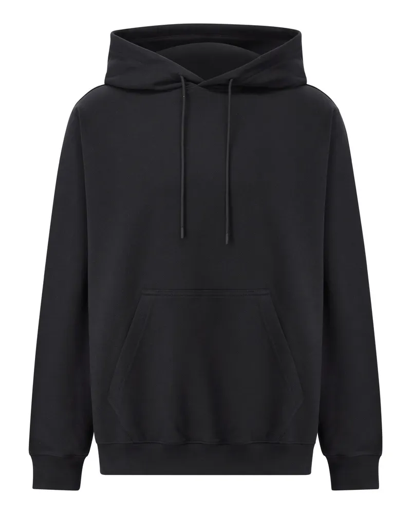 MSGM Hoodie mit rückseitigem Logo Schwarz
