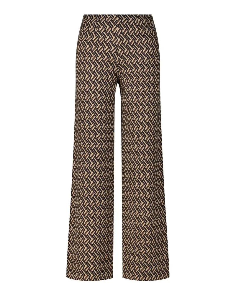 SEDUCTIVE  Weite Hose Kimberly mit Muster Braun