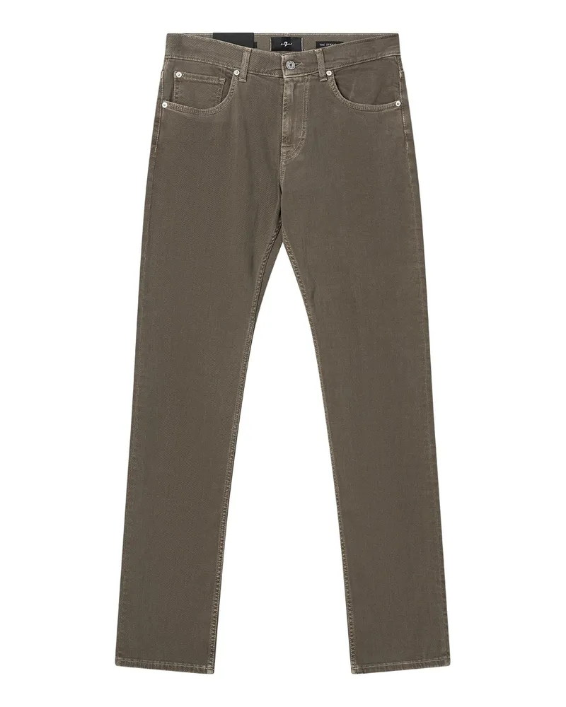 7 for all mankind Straight-Fit Jeans Braun