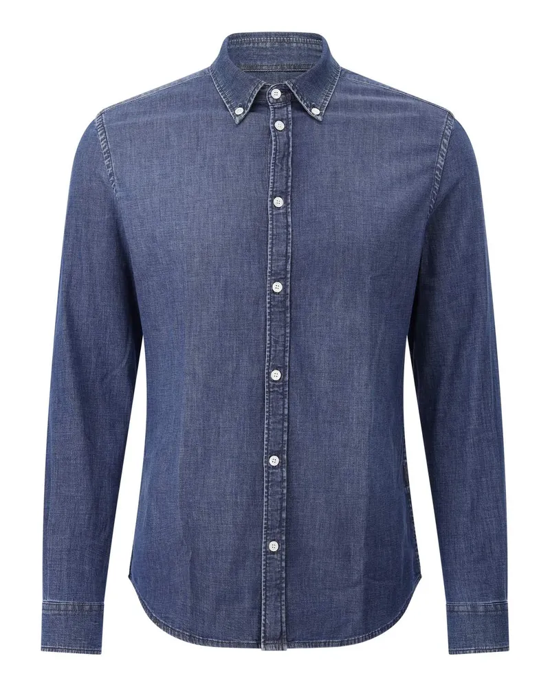 Dondup Hemd aus Denim Blau
