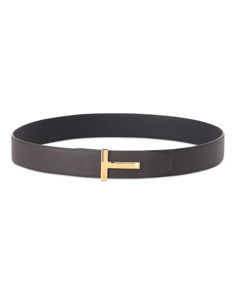 Tom Ford Gürtel mit Logo-Schnalle Dunkelbraun