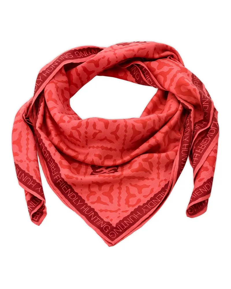 Friendly Hunting Tuch Cube aus Seide Rot