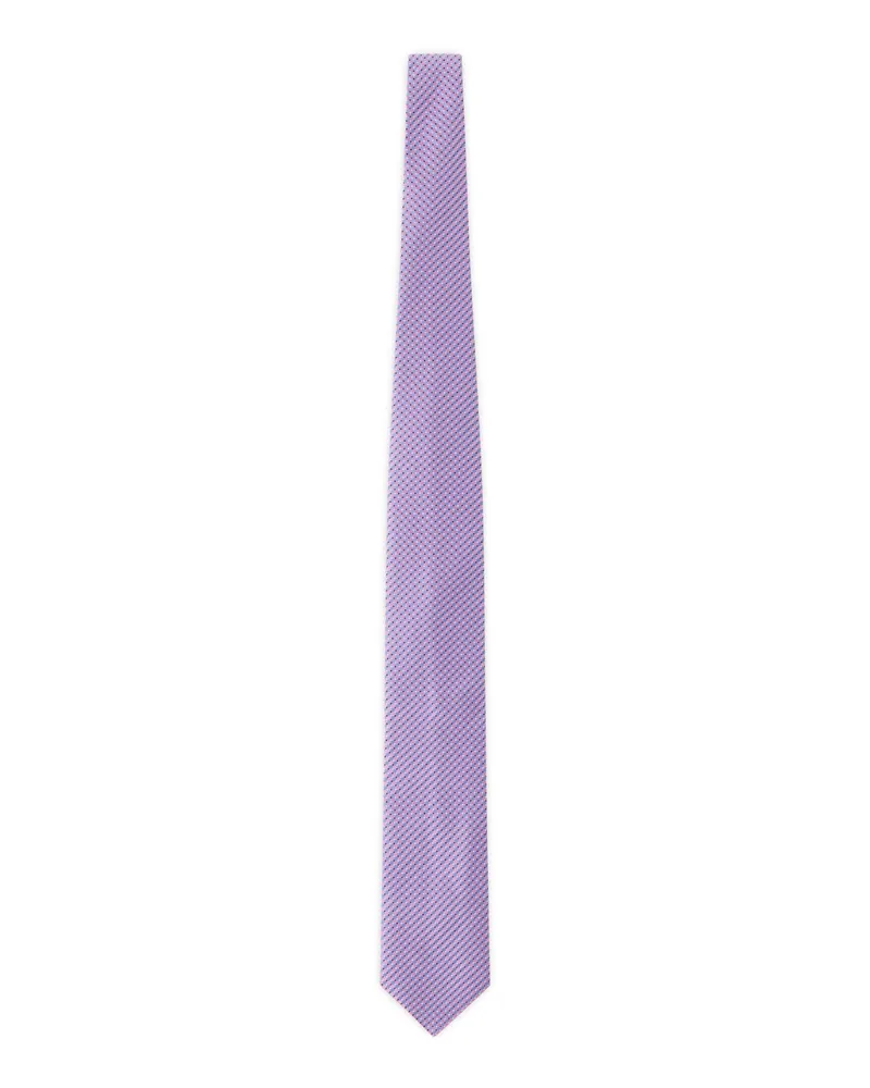 Eton Krawatte mit geometrischen Muster Rosa