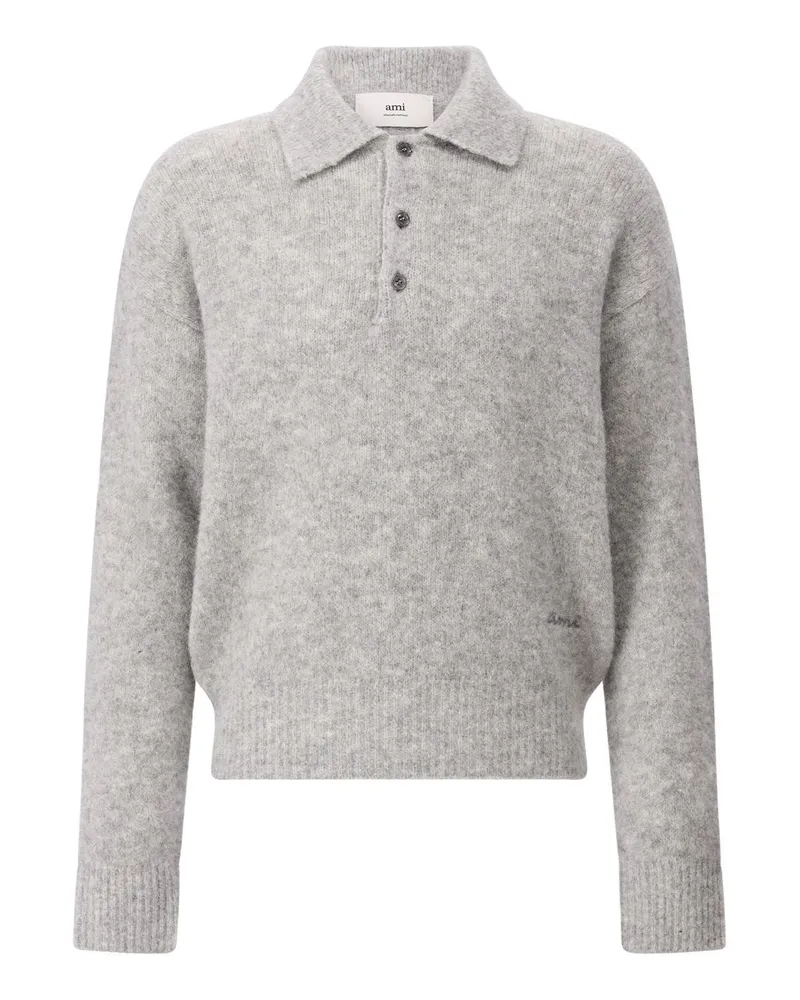 AMI Paris Pullover aus Alpaka-Mix Grau