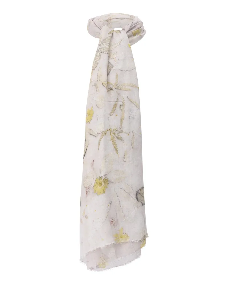 Faliero Sarti Schal Lia mit floralem Muster Lila