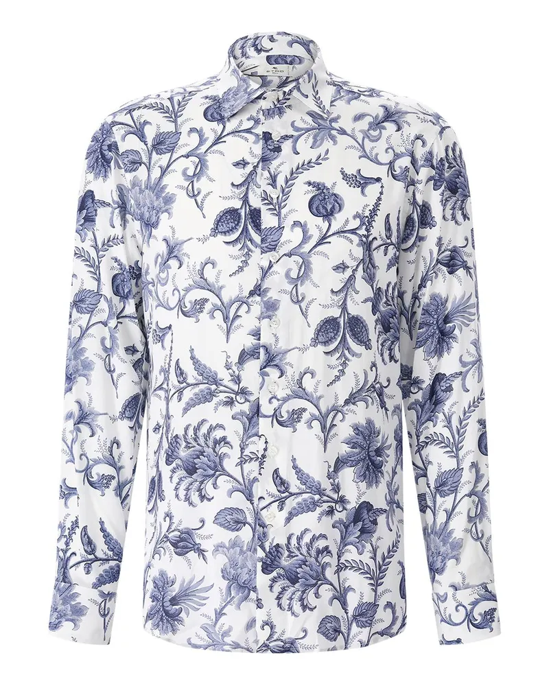 Etro Regular-Fit Hemd Blau