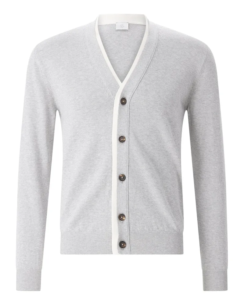 Eleventy Strickjacke aus Baumwolle Grau