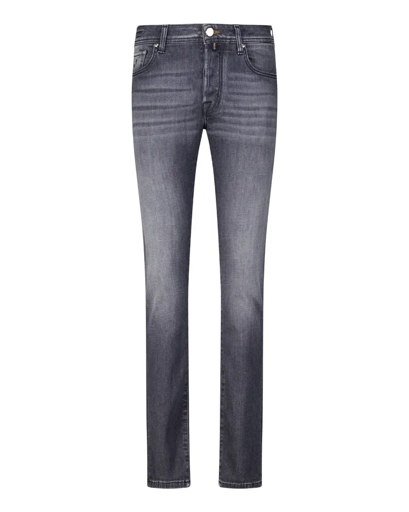 Jacob Cohën Slim-Fit Jeans Bard Dunkelgrau