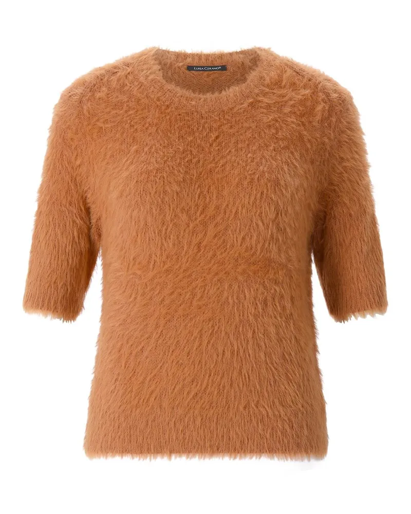 Luisa Cerano Kurzarmpullover Orange