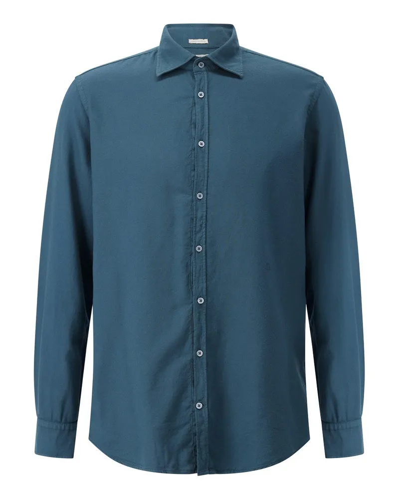 Massimo Alba Regular-Fit Hemd Genova Blau