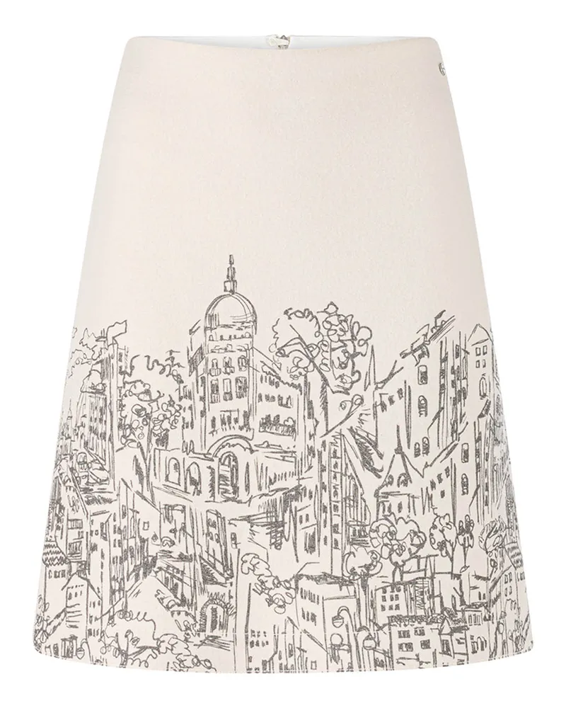 Marc Cain Rock aus Schurwolle Creme