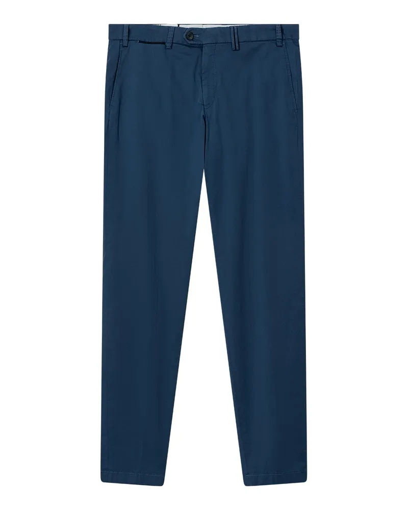 Hiltl Chinohose aus Baumwolle Dunkelblau