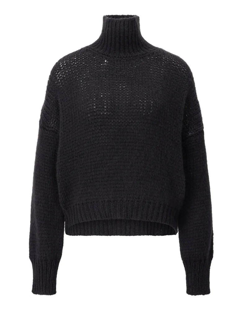 Roberto Collina Pullover aus Alpaka-Mix Schwarz