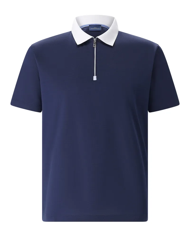 Paul & Shark Poloshirt aus Baumwolle Dunkelblau