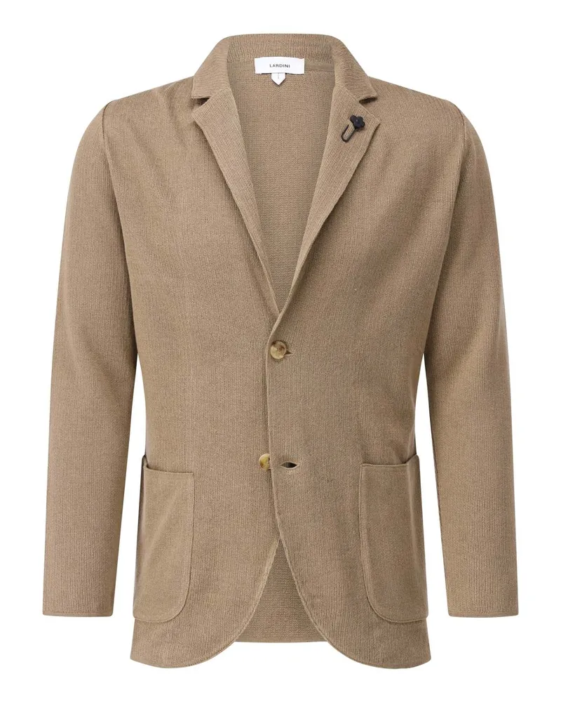 LARDINI Cardigan aus Leinenmix Braun