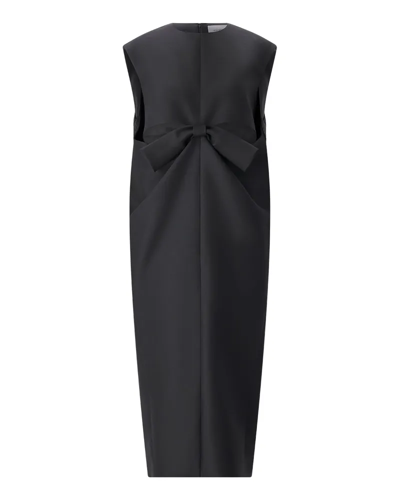 Balenciaga Midikleid mit Wolle & Seide Schwarz