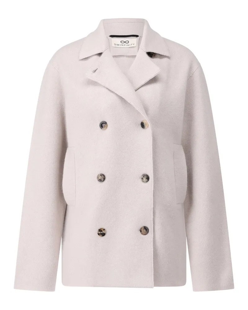 SMINFINITY Strickmantel mit Kaschmir Beige