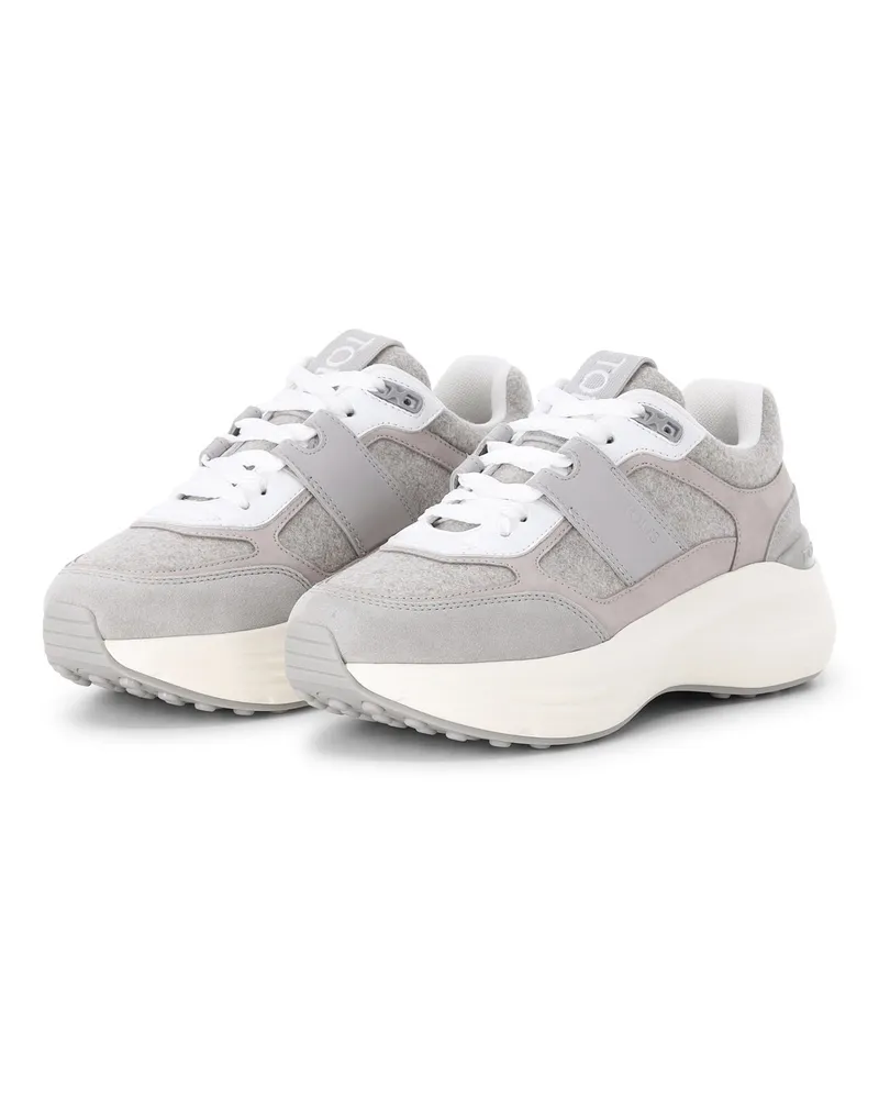 TOD'S Sneaker aus Leder Grau