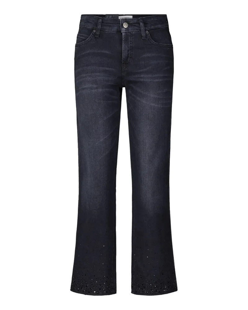Cambio Jeans Paris mit Strasssteinen Schwarz