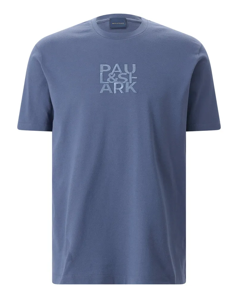 Paul & Shark T-Shirt aus Baumwolle Blau