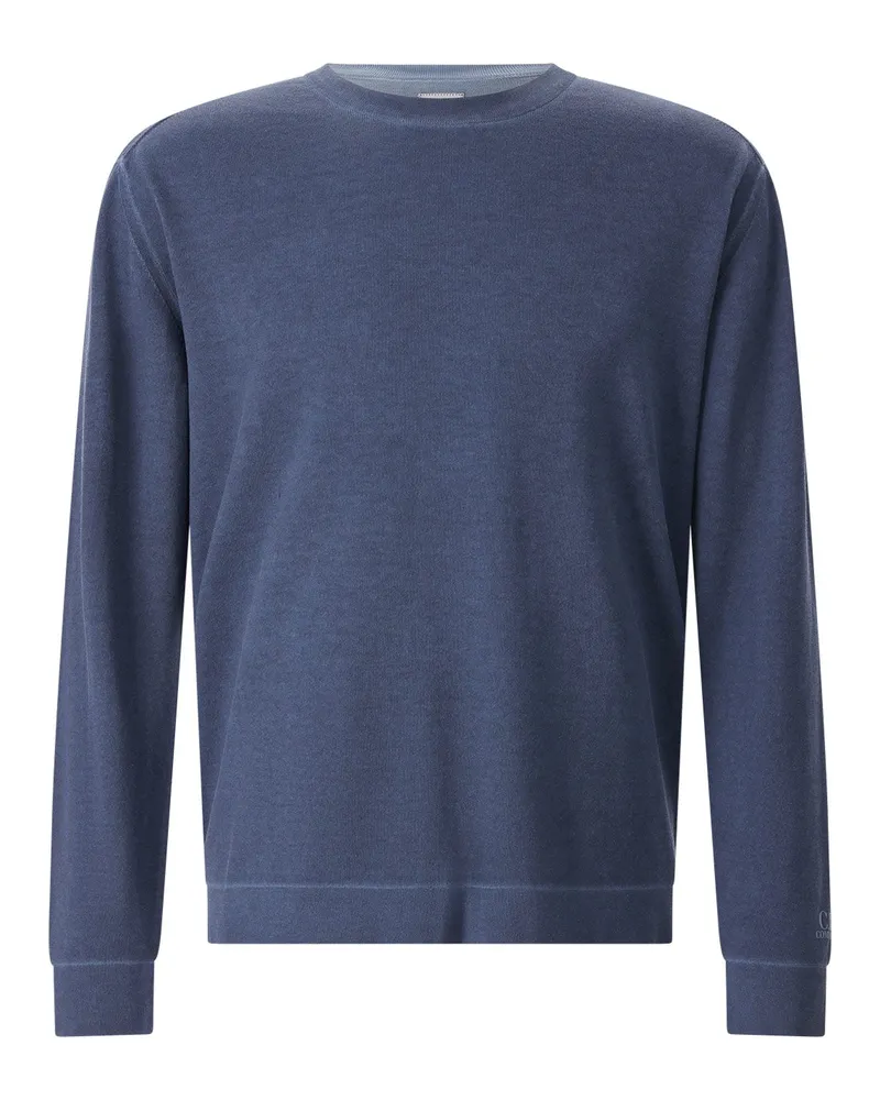 C.P. Company Pullover aus Baumwolle Dunkelblau
