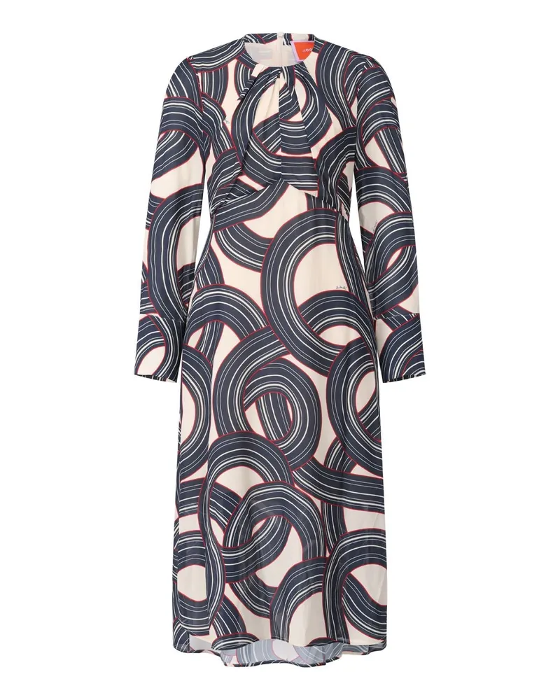 La DoubleJ Kleid mit Muster Creme