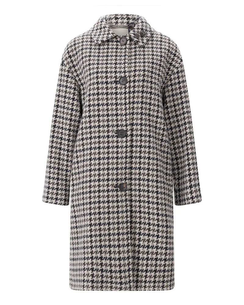 Max Mara Mantel Bora aus Schurwolle Creme