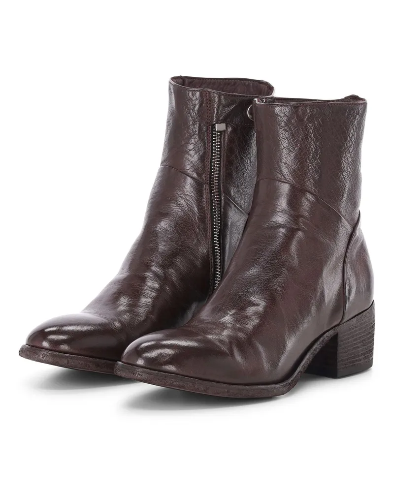 Officine Creative Italia Stiefelette Denner mit Absatz Dunkelrot