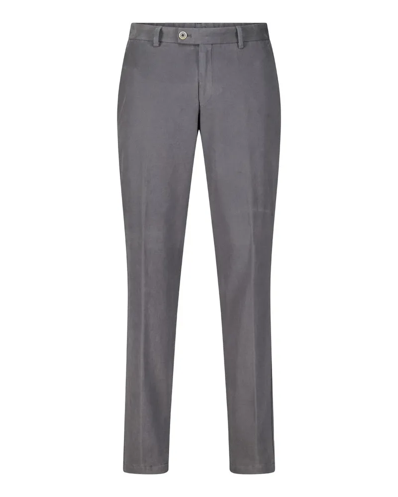Hiltl Stoffhose aus Baumwolle Dunkelgrau