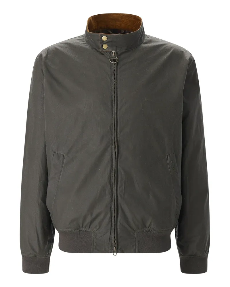 Barbour Wachsjacke aus Baumwolle Dunkelgrün