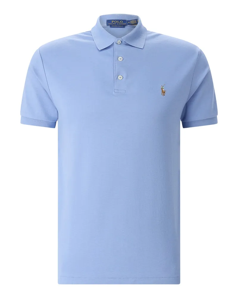 Ralph Lauren Custom Slim-Fit Poloshirt Hellblau