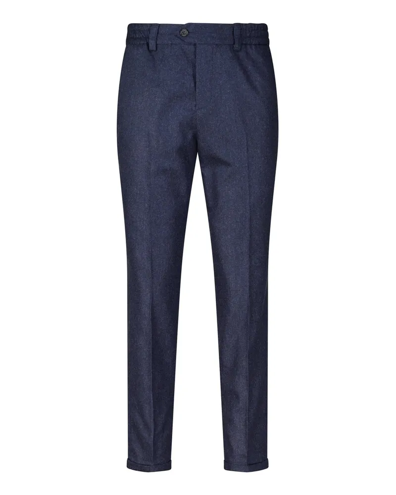 PT TORINO Carrot-Fit Wollhose The Rebel Dunkelblau