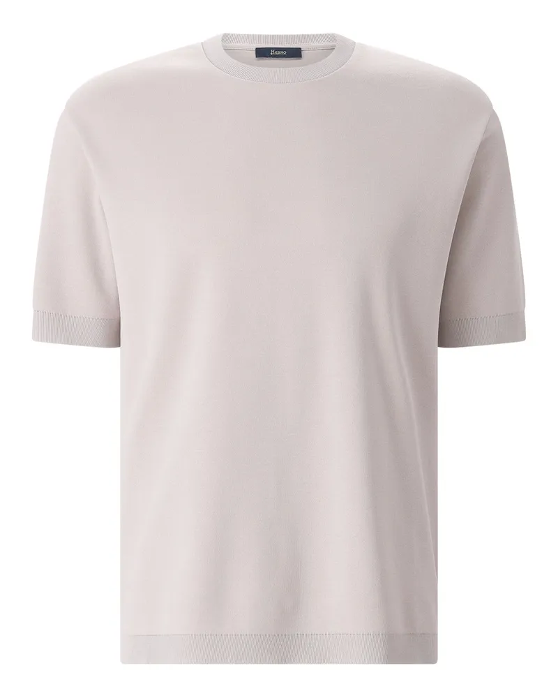 Herno T-Shirt aus Baumwolle Beige