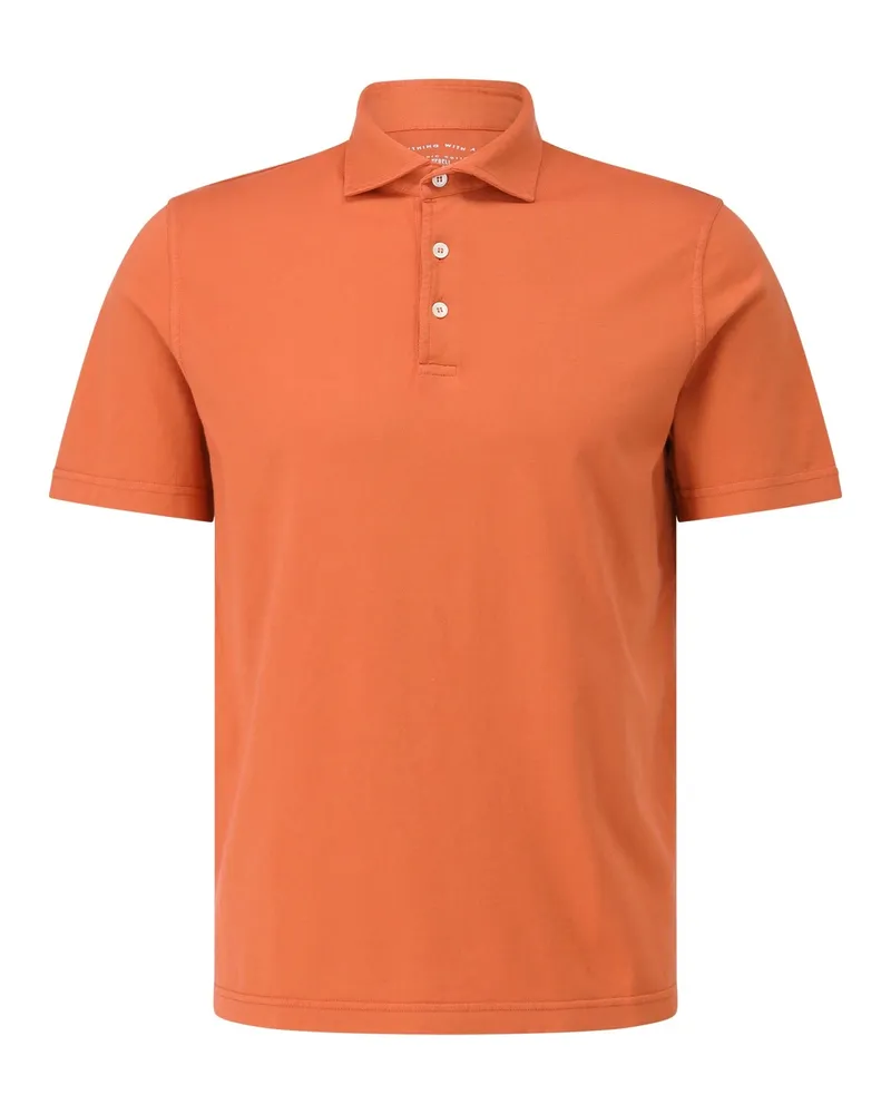 Fedeli Poloshirt aus Jersey Orange