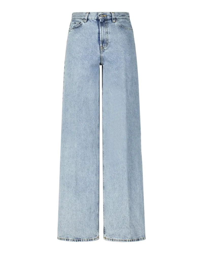 Totême Wide-Leg Jeans Blau