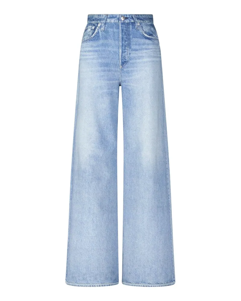 Rag & Bone Weite Hose Sofie im Denim-Look Hellblau