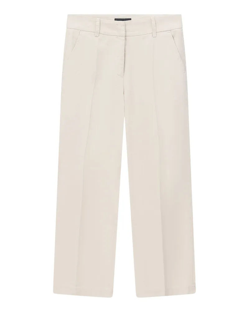 Cambio Stoffhose California aus Leinenmix Beige