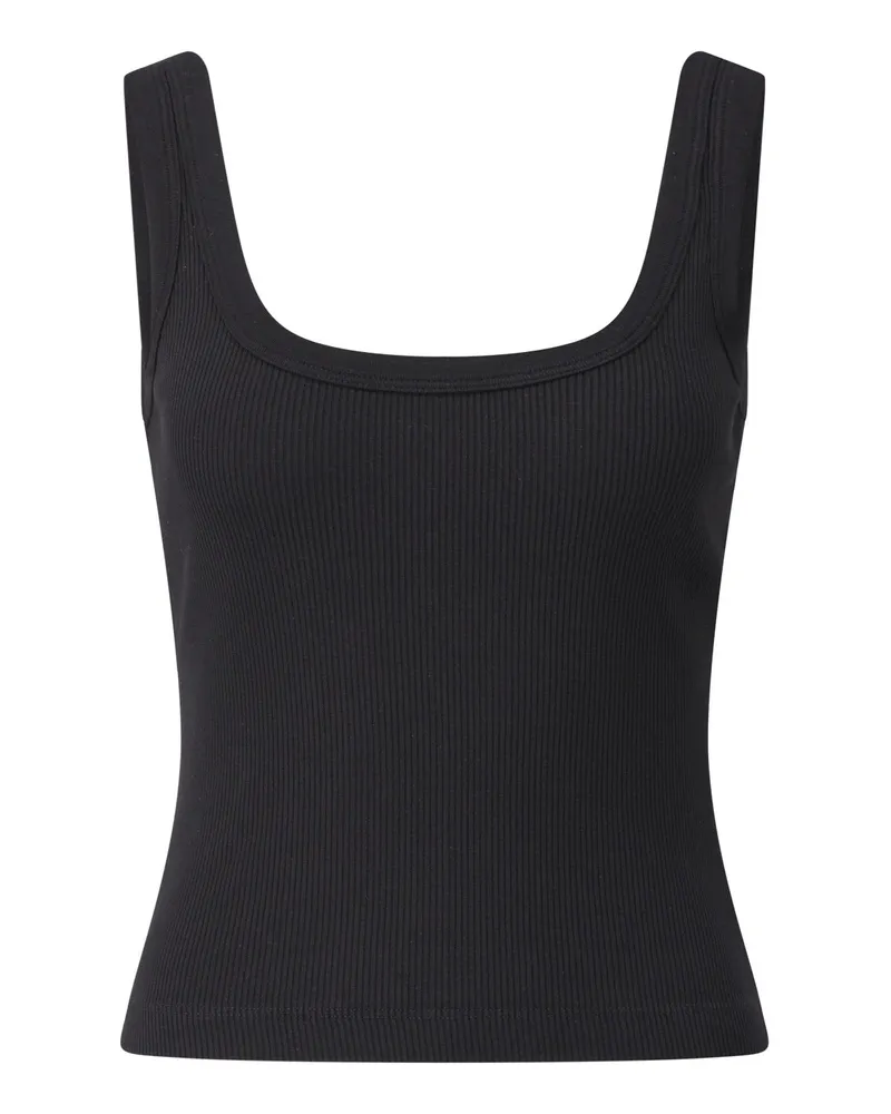 Citizens of humanity Geripptes Crop-Top Faye Schwarz