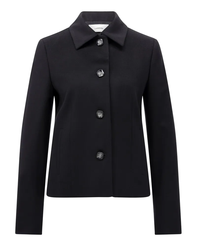 LARDINI Jacke aus Schurwolle Schwarz