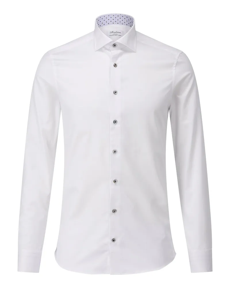 Stenströms Slim-Fit Hemd aus Cotton-Twofold Weiß