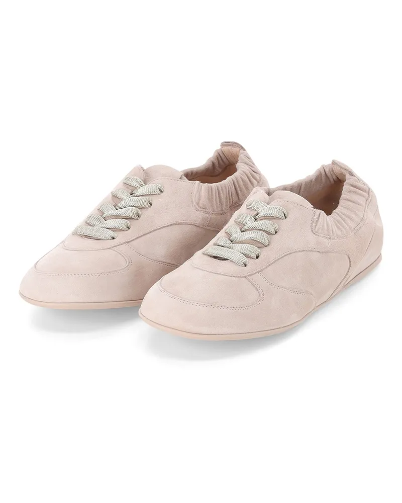 Attilio Giusti Leombruni Sneaker aus Veloursleder Rosa