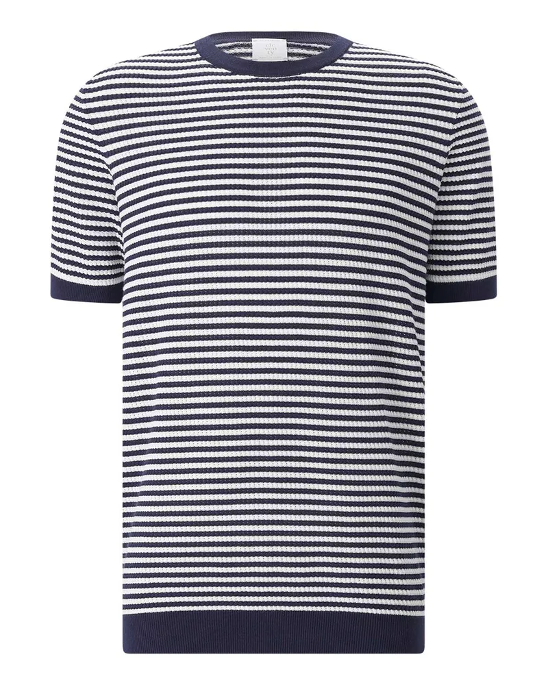 Eleventy T-Shirt mit Rundhalsausschnitt Dunkelblau