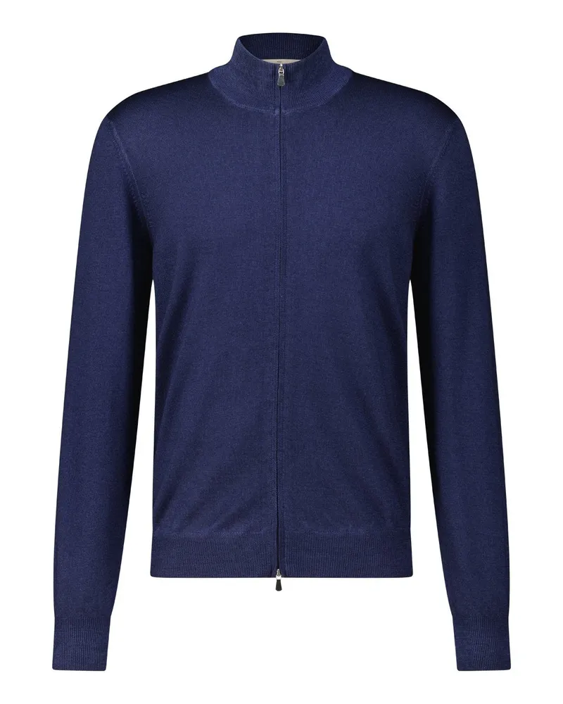 Gran Sasso Strickjacke aus Wolle Dunkelblau