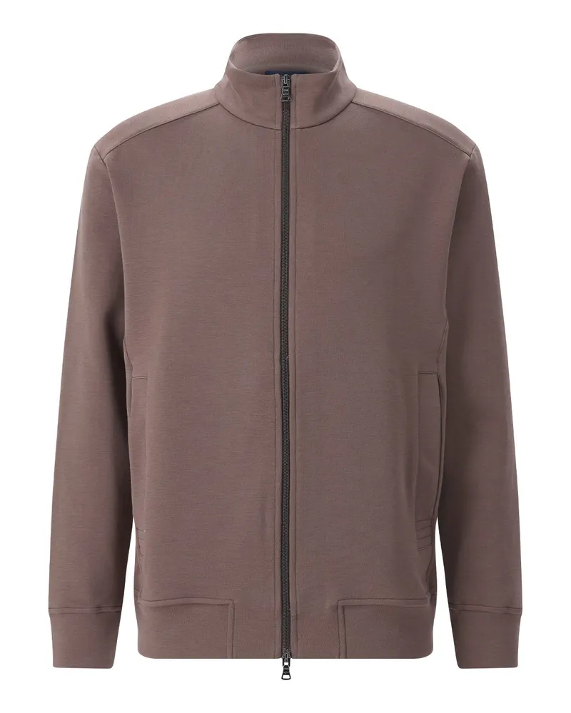 Paul & Shark Sweatjacke aus Baumwoll-Mix Braun