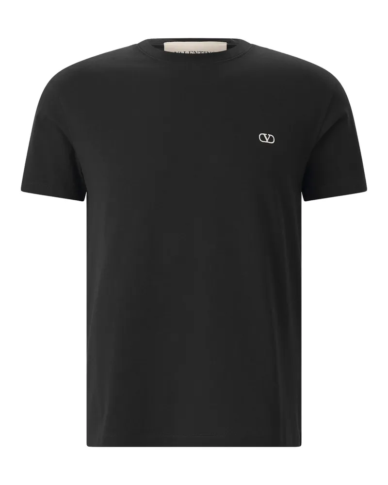 Valentino Garavani T-Shirt aus Baumwolle Schwarz